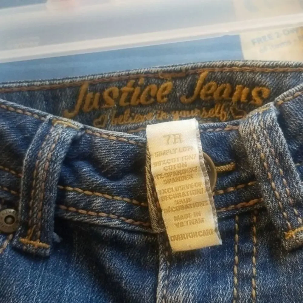 Girls justice jeans size‎ 7R